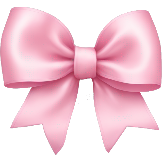 Light pink ribbon bow