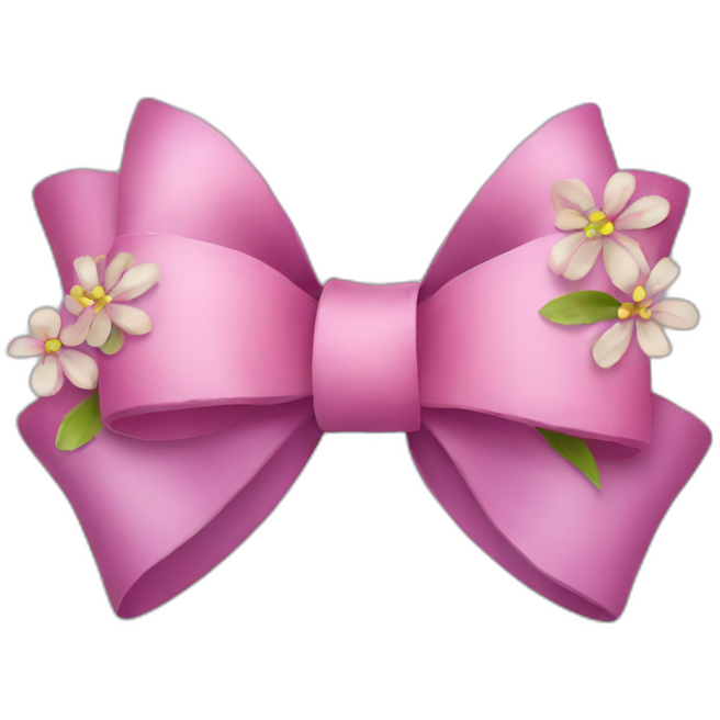 Bow with flowers