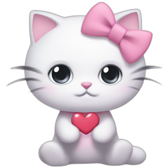 Cat with pink bow