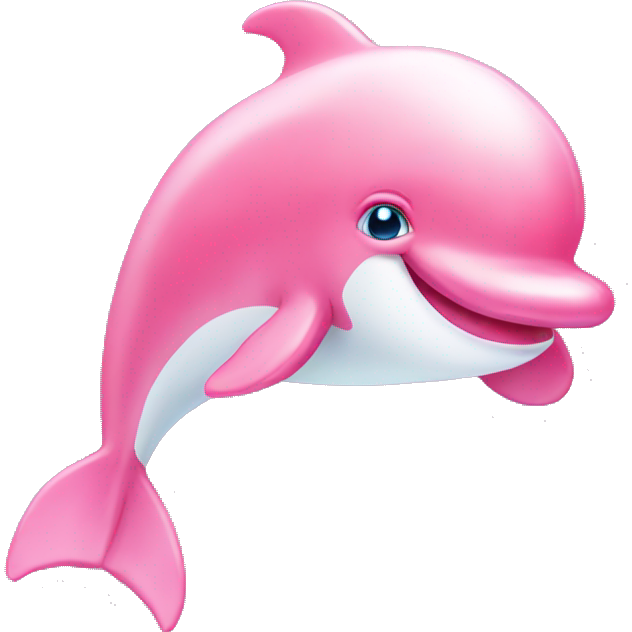 Cute pink dolphin