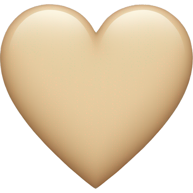 Beige heart