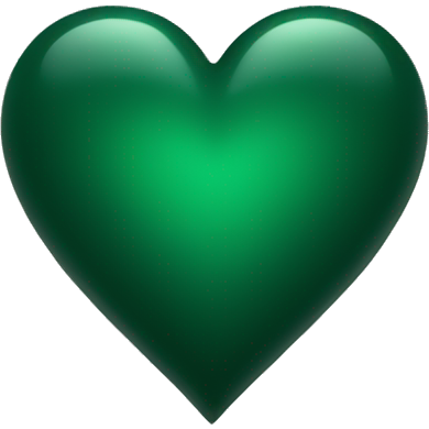 Dark green heart