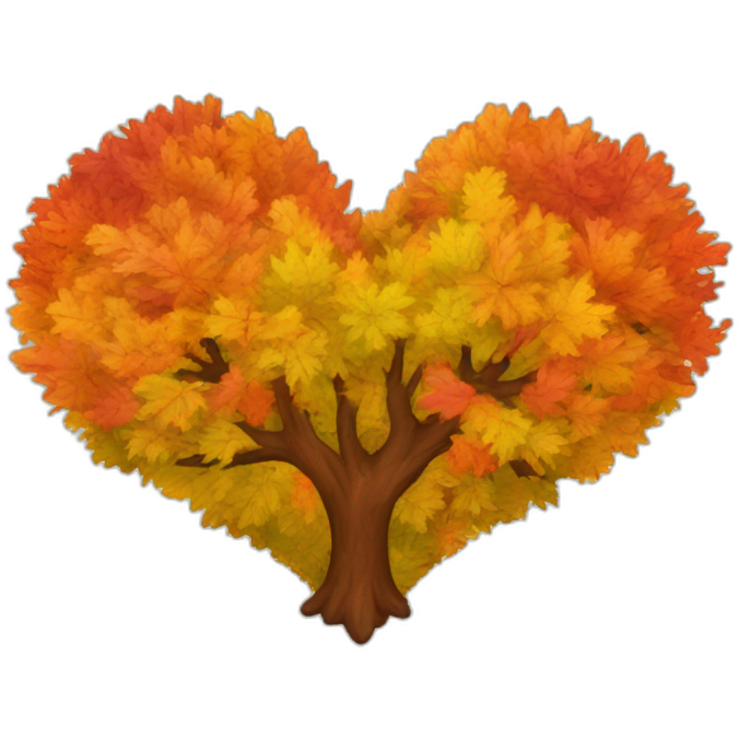 Heart of the autumn colors