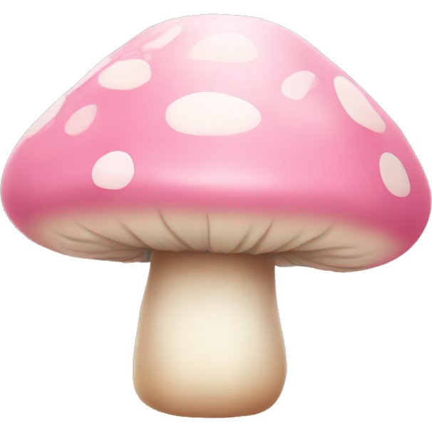 Pastel pink toadstool