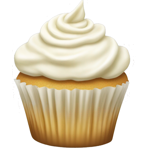 Vanilla cupcake with vanilla frosting