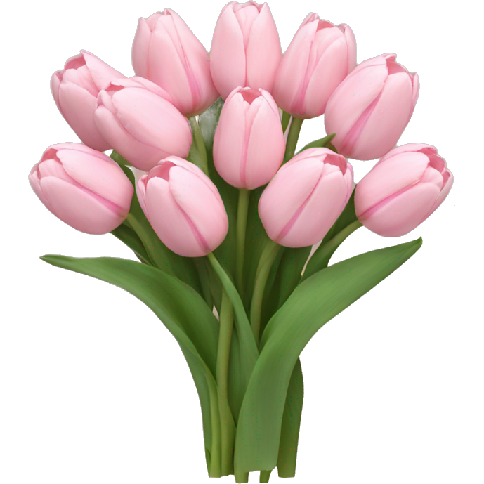 Pastel pink tulip bouquet
