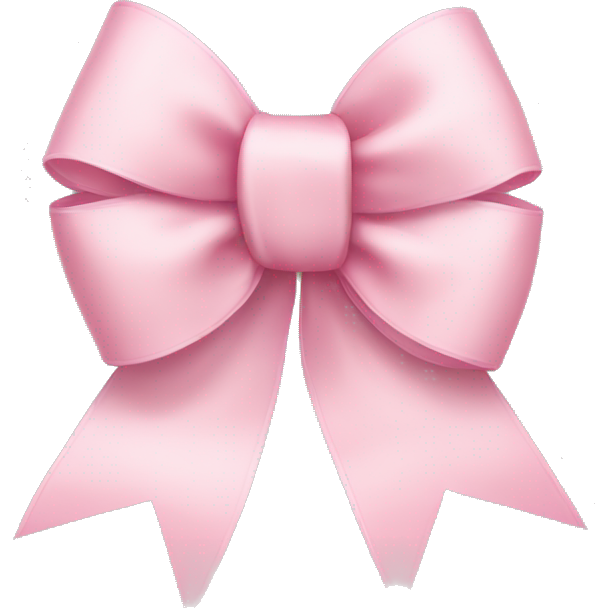 Light pink ribbon bow