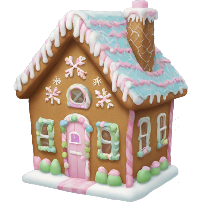 Pastel gingerbread house