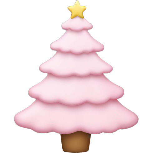 Pastel pink christmas tree