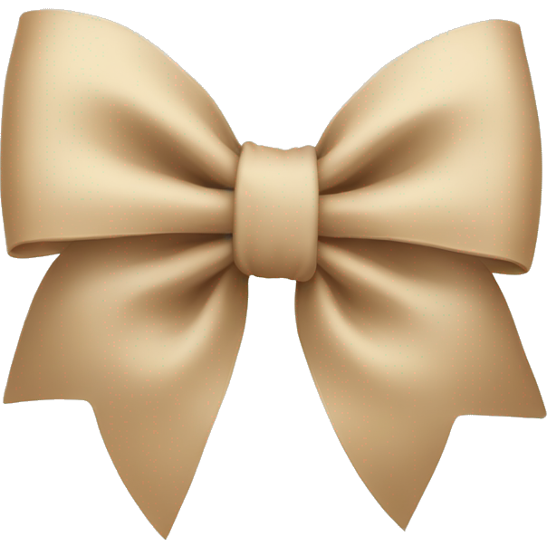 Beige bow