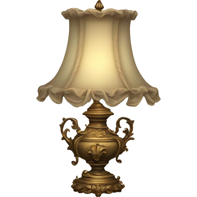 Vintage rococo lamp