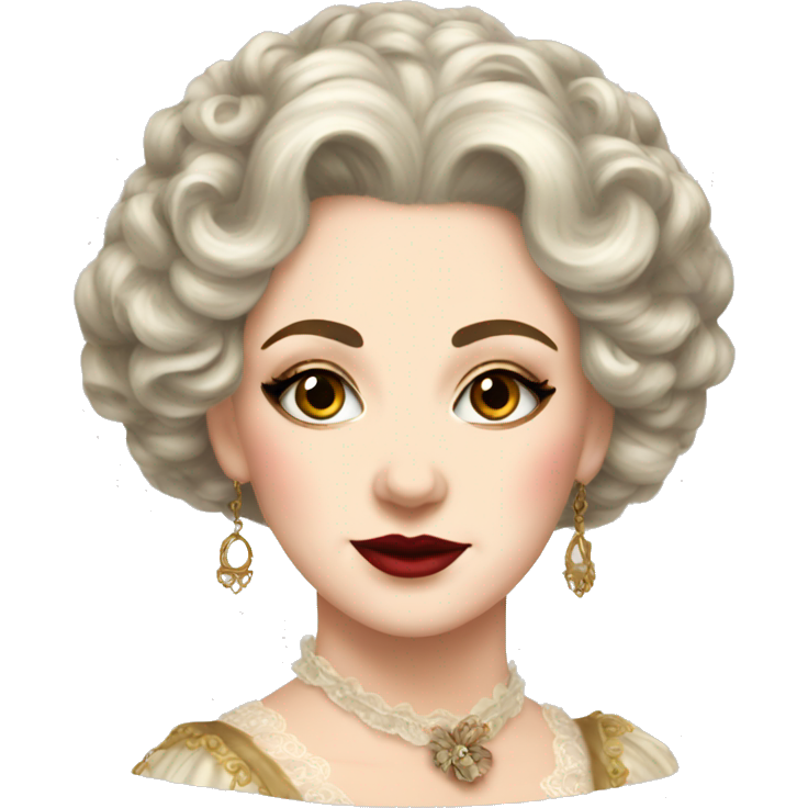 Vintage rococo makeup