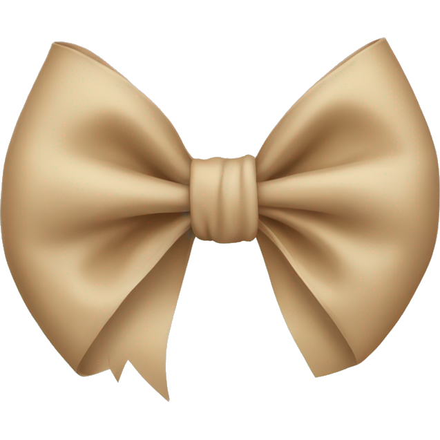 Beige bow