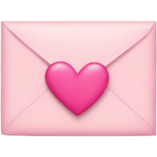Envelope with pink hearts