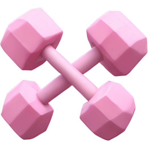 Pastel pink olympic barbell