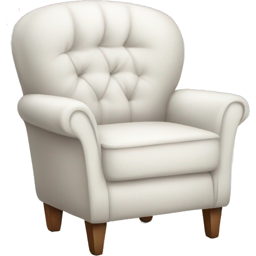 White cozy chair