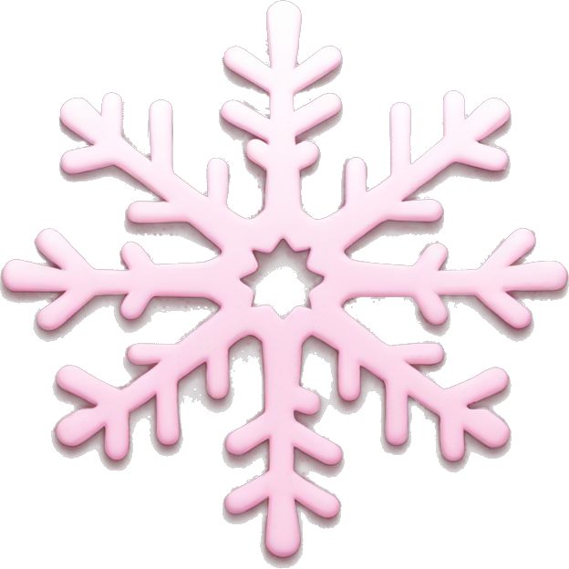 Light pink snowflake