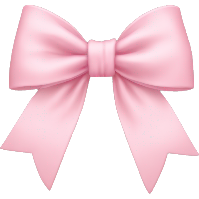 Light pink bow on light pink bow