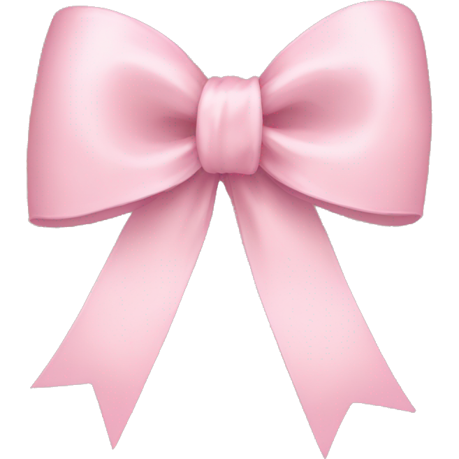 Light pink ribbon bow