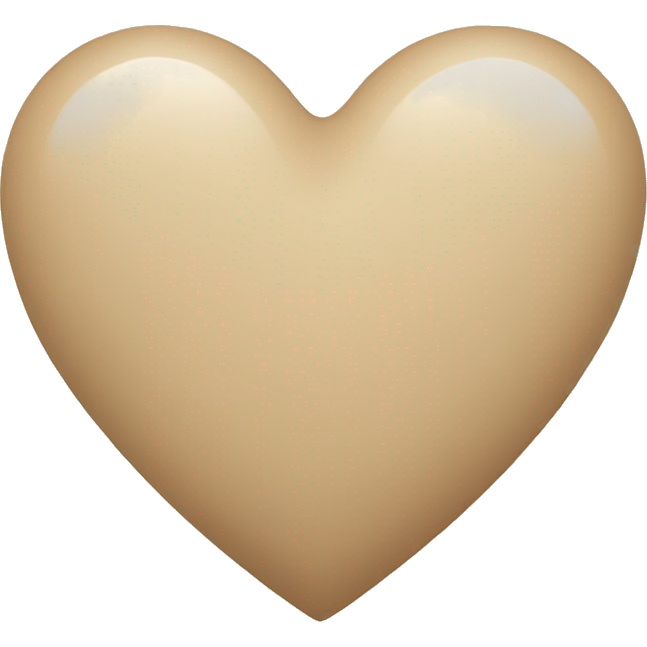 Beige heart