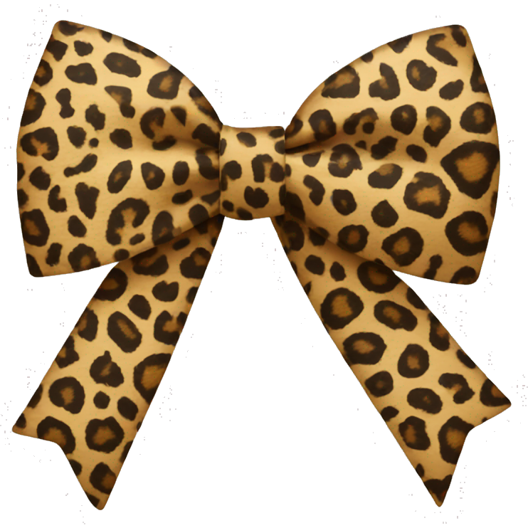 Leopard print bow
