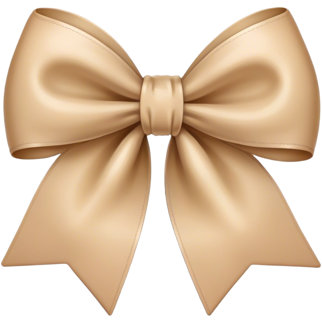 Beige bow