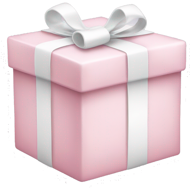 Light pink and white present