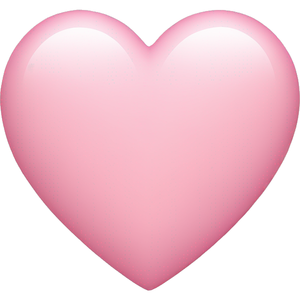 Light pink love heart