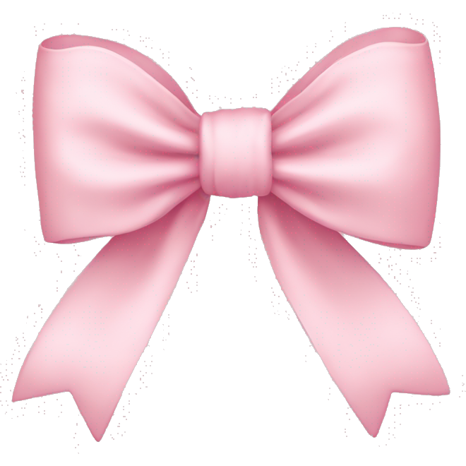 Light pink bow on light pink bow