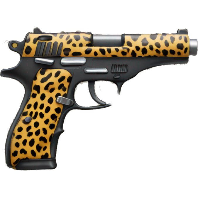 Cheetah print gun