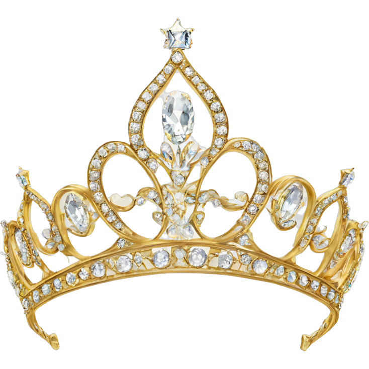 Dainty jeweled british diamond tiara gold