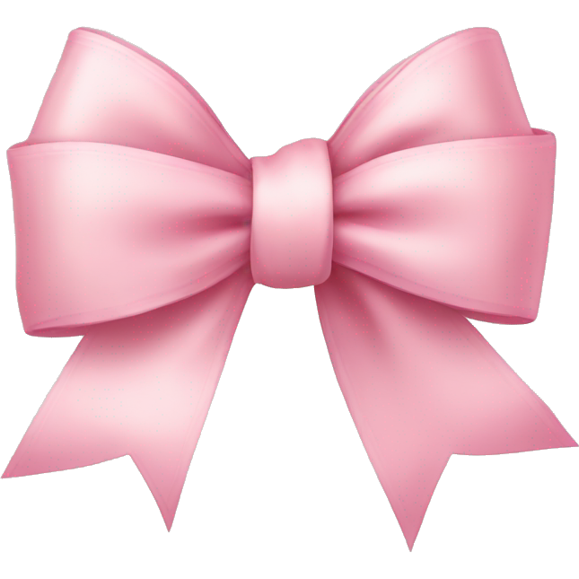 Light pink ribbon bow