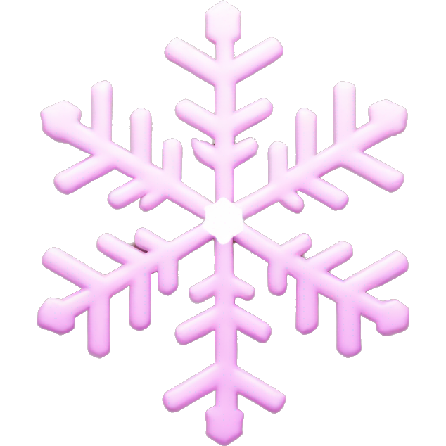 Light pink snowflake
