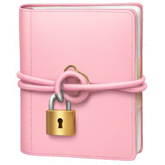 Locked diary soft pink