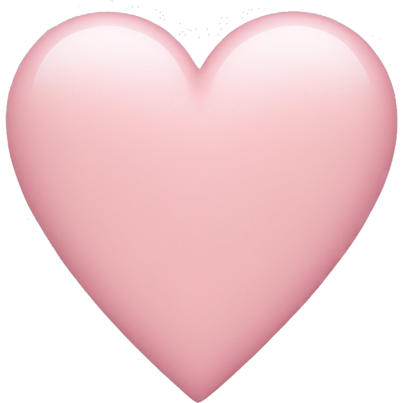 Soft pink heart