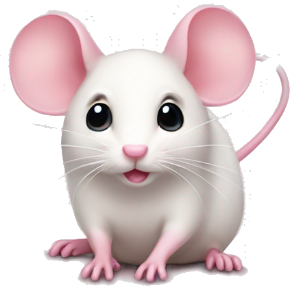 Soft pink mouse