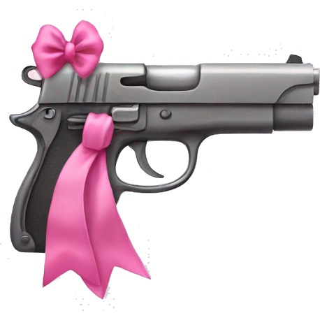 Pink pistol with pink bow