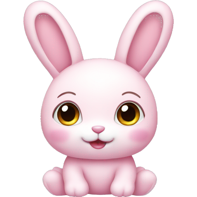 Pastel pink rabbit doll