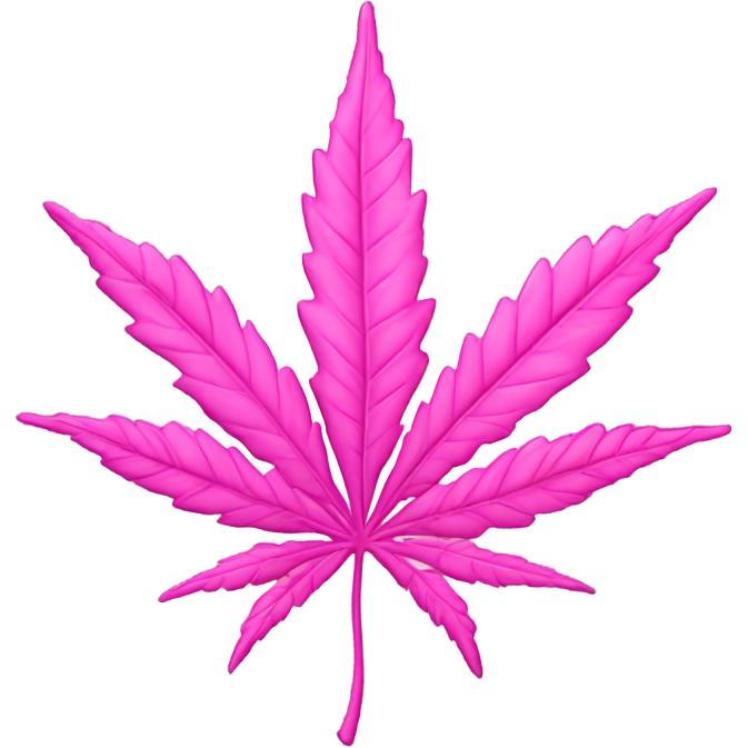 Pink weed leaf