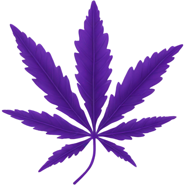 Purple weed leaf