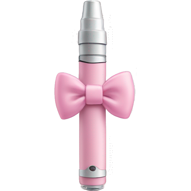 Slim Pastel pink vape with pastel pink bow