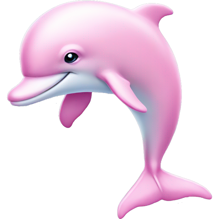 Pastel pink colors dolphin