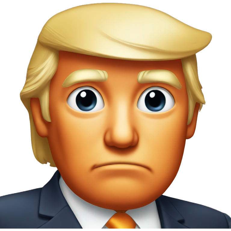 Donald Trump orange face