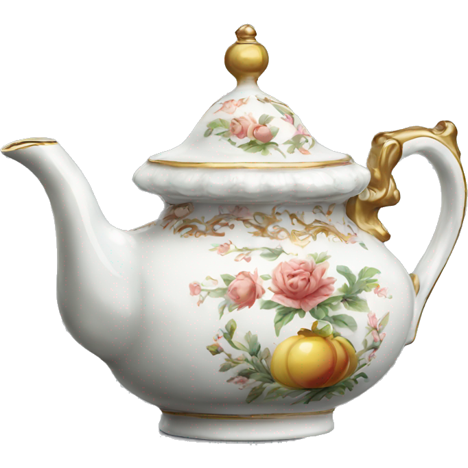 Antique porcelain teapot