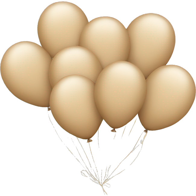 Beige balloons