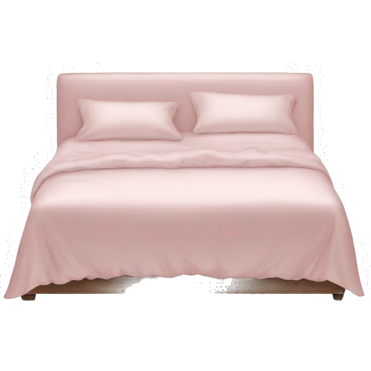 Light pink silk bed