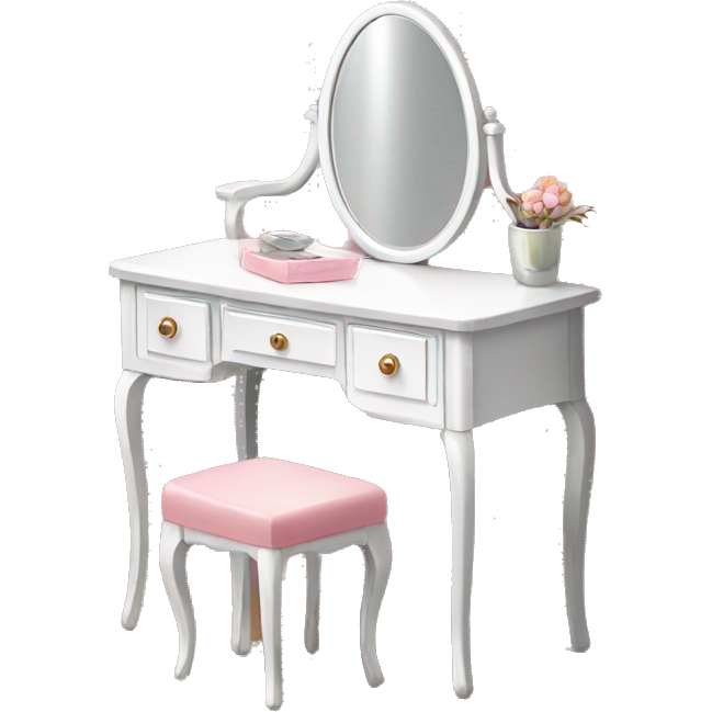 Vanity table with mirror