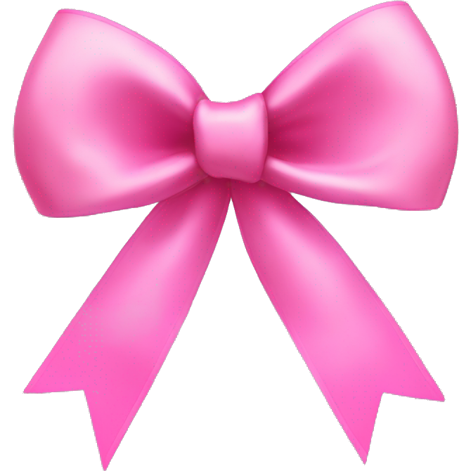 Coquette pink ribbon bow