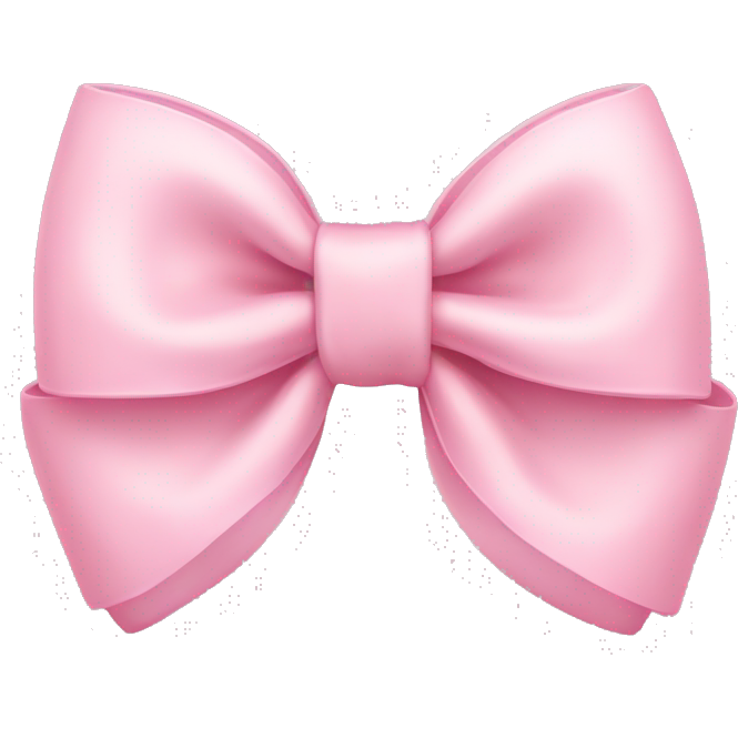 Light pink bow on light pink bow