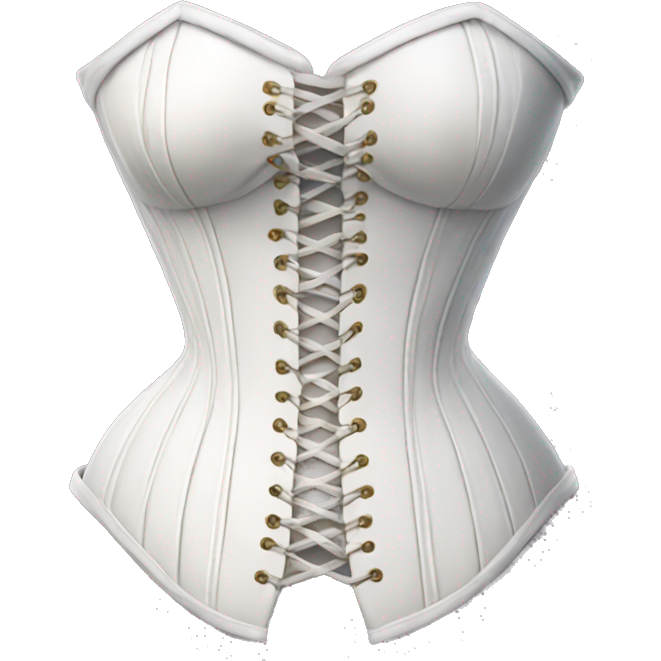 Medieval white corset